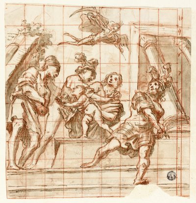 时间老人的寓意场景 作者 Pietro della Vecchia
