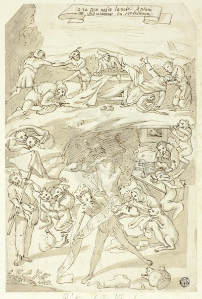 圣安东尼的诱惑 作者 Pietro della Vecchia