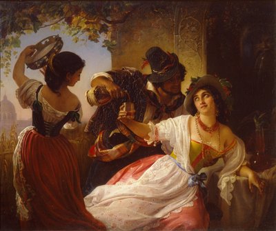 1851年在罗马举行的十月庆典 作者 皮门·尼基蒂奇·奥尔洛夫（Pimen Nikitich Orlov）