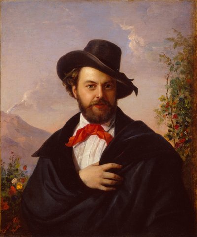自画像》，1851年 作者 皮门·尼基蒂奇·奥尔洛夫（Pimen Nikitich Orlov）