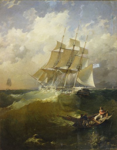44炮护卫舰Aurora，1844年 作者 柏拉图·蒂莫菲耶维奇·鲍里斯波莱特