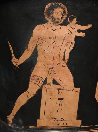 Lucanian Calyx-Krater的细节，约公元前400年 作者 Policoro画家