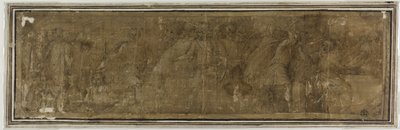 Mucius Scaevola 穿过台伯河，打算刺杀波森纳，却误杀了他的财务主管 作者 波利多罗·达·卡拉瓦乔