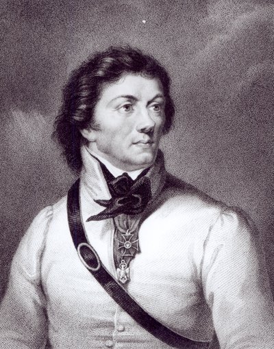 Tadeusz Kosciuszko的肖像，由William Holl（1807-71）雕刻，1840年 作者 波兰学校