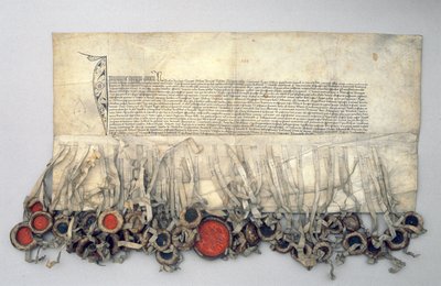 Wladislaw Jagiello的特权（c.1351-1434）波兰国王，由皇家理事会（羊皮纸）授予 作者 波兰学校