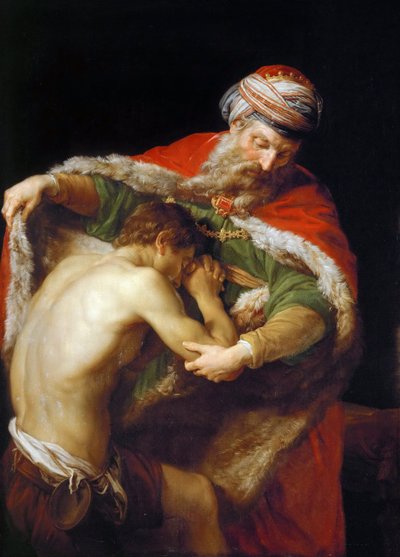 La parabole du fils prodigue - The Parable of the prodigal Son - Pompeo Girolamo Batoni (1708-1787). Oil on canvas 作者 庞培·吉罗拉莫·巴托尼
