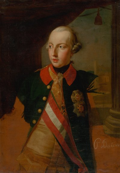 约瑟夫二世皇帝的肖像1741-1790，1769年。 作者 庞培·吉罗拉莫·巴托尼