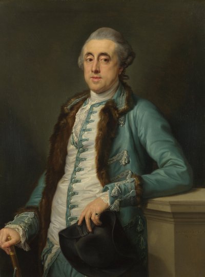 约翰·斯科特（John Scott）的《银行费用》肖像，1774年 作者 庞培·吉罗拉莫·巴托尼