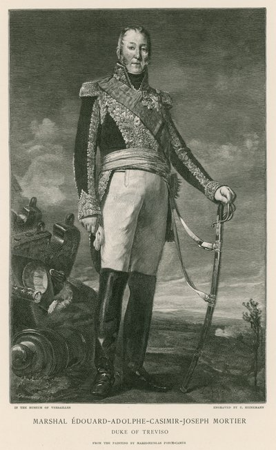 元帅Edouard Adolphe Casimir Joseph Mortier 作者 Ponce加缪。玛丽·尼古拉斯