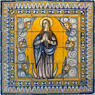 Notre Dame de la Conception - Azulejos de Lisbon (Portugal) 1650-1675 (Our Lady of The Conception, Tile, Lisbon 作者 葡萄牙语学校