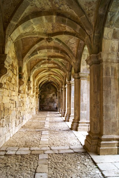 修道院的景色，Santa Maria de Salzedas 修道院，塔鲁卡，葡萄牙（石头） 作者 葡萄牙语学校