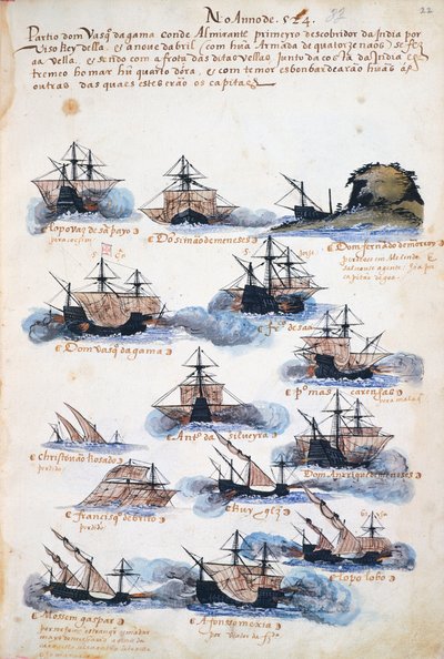 Vasco da Gama 的航程，葡萄牙探险队 作者 葡萄牙语学校