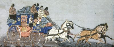 伦敦和约克皇家邮车，英国，1879年。 作者 可能是托马斯·史蒂文斯。