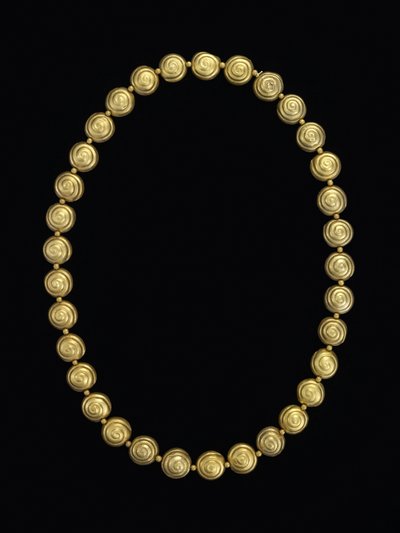蜗牛串珠项链，莫切 作者 Pre Columbian Pre Columbian