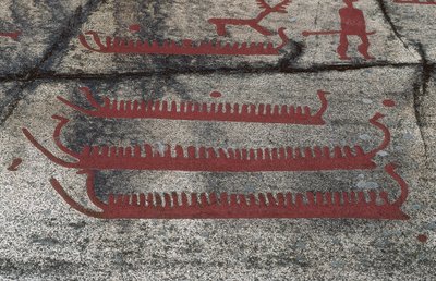 Boats, Fossum rock, Petroglyph of Tanum, Sweden 作者 史前史前