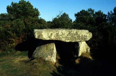 Dolmen, Cap de la Chevre, Kerarel Crozon. 作者 史前史前