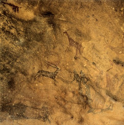 Prehistoric phallic dance Spain, Catalonia, Lleida, El Cogul, Grotte des Maures (painting) 作者 史前史前