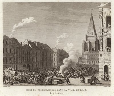 Dille将军在Ville de Lille死亡 作者 Prieur