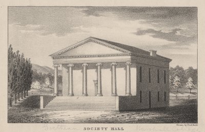 1830年，宾夕法尼亚州Mercersberg的马歇尔学院歌德社会大厅 作者 布德教授