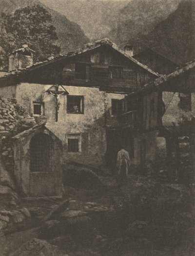 摄影机工作：乡村角落，1906年。 作者 汉斯·沃策克教授