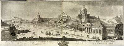 大奥拉宁鲍姆宫的景色，1761年 作者 Prokofy Artemyevich Artemyev