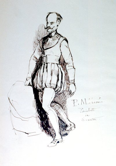 16世纪服装中的人物，c1823-1870 作者 普洛斯珀·梅里美