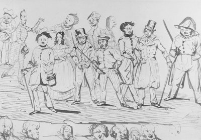 Honore de Balzac（1799-1850）以及1838年的&39;La Comedie Humaine&39; 作者 普洛斯珀·梅里美