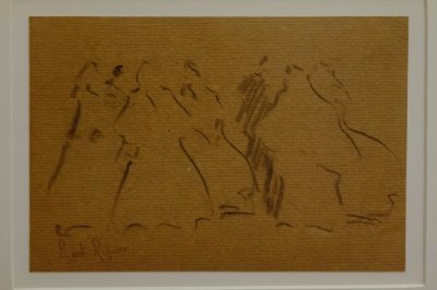 女性人物素描，Narcís Puget Riquer，炭笔画，Puget博物馆，Can LLaudis贵族住宅，Dalt Vila，Ibiza，巴利阿里群岛，西班牙 作者 普吉特里克