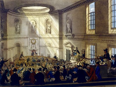 印度之家，出售室，来自&39;Ackermann&39;s Microcosm of London&39;，由Joseph Constantine Stadler（17,08-1812）雕刻，1808年（aquatint） 作者 普金和罗兰森