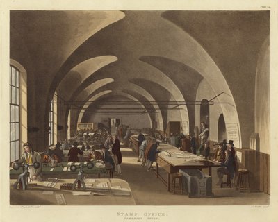 邮票局 作者 Pugin and Rowlandson