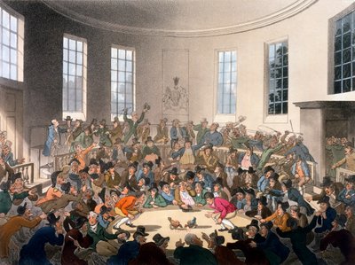 The Royal Cockpit，Birdcage Walk，St James，来自&39;Ackermann的艺术资料库&39;的插图，1808年 作者 普金和罗兰森