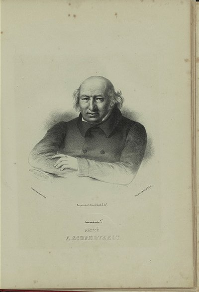 作者肖像亚历山大·夏科夫斯基亲王1777-1846年，1860年代 作者 彼得·费奥多罗维奇·波雷尔（Pyotr Fyodorovich Borel）