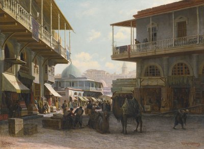 提夫利斯景色，1874年 作者 彼得·彼得罗维奇·韦列夏金