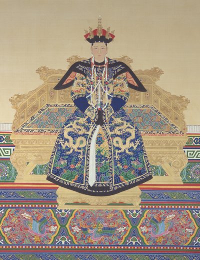 孝诚仁皇后（1653 - 1674）清康熙皇帝的第一位妃子（绢本水墨设色） 作者 清代中文学校