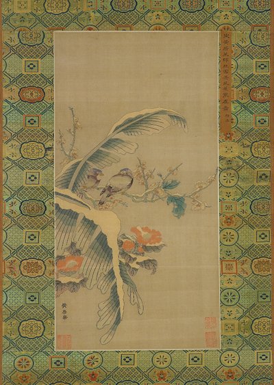 Kesi挂毯的鸟类和满载雪花的树木 作者 Qing Dynasty Chinese School