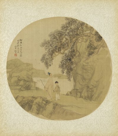 有人物的风景，1883年 作者 清代中文学校