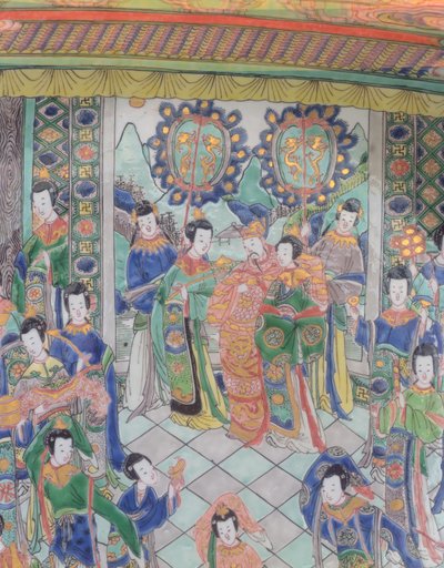 康熙时期（1662-1722）（瓷器）大型家庭充电器（另见272193） 作者 Qing Dynasty Chinese School