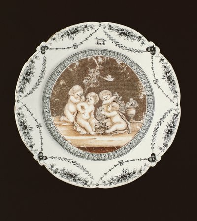 干隆时期的侧板，1782（瓷） 作者 Qing Dynasty Chinese School
