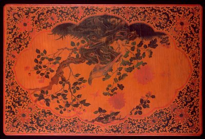 桌面，康熙时期（1662-1722）（漆木和麻布）（另见272135） 作者 Qing Dynasty Chinese School