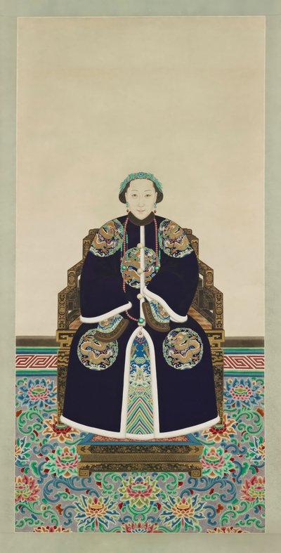 和嘉公主像（1839-1880 年）（纸本彩墨画） 作者 清代中文学校