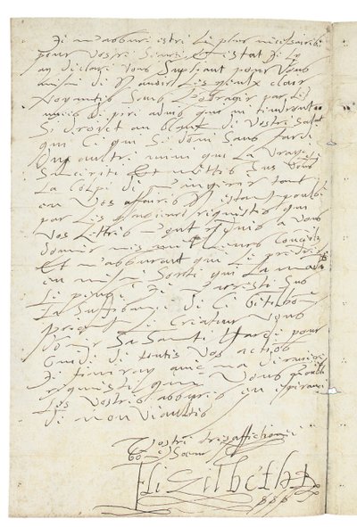 1596年，英国伊丽莎白一世给法国亨利四世的法语信 作者 英国女王伊丽莎白一世和