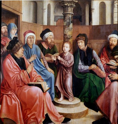 Quentin Metsys (1466-1530) (ec.flam.) 画作《医生中的耶稣》里斯本，Museo di Arte Antica 作者 Quentin Massys 或 Metsys