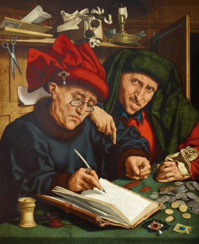 收税员，1520年代 作者 Quentin Massys 或 Metsys