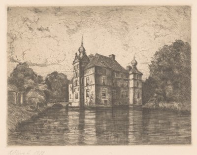 Kasteel De Cannenburgh（实物上的原标题） 作者 R. Cleve（艺术家签名）