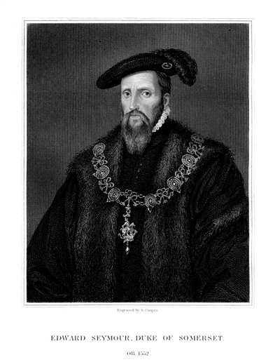 爱德华·西摩（Edward Seymour），萨默塞特郡第一公爵，英格兰主要保护者，1823年。 作者 库珀