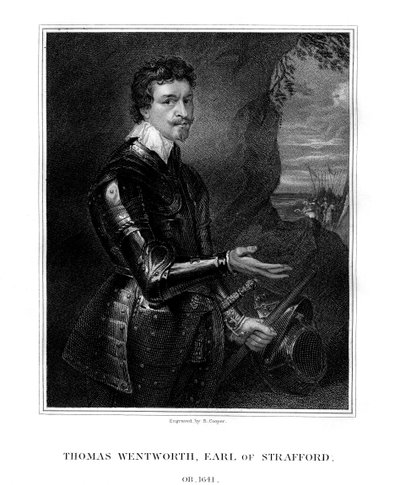 托马斯·温特沃斯（Thomas Wentworth），斯特拉福德第一伯爵，英国政治家，1823年。 作者 库珀