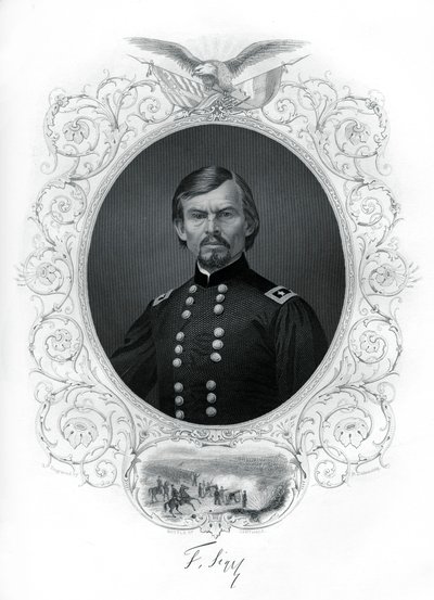 弗朗兹·西格尔将军（Franz Sigel），1862年至1867年在美国内战中担任联合将军。 作者 R.杜登斯