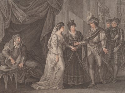 特罗伊条约》的缔结，英国国王亨利五世在此接受了总统的任命，1788年。 作者 R·杰拉德