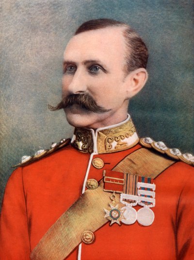 威廉-彭-西蒙斯爵士少将，英国士兵，约1899年1902年。 作者 史丹利