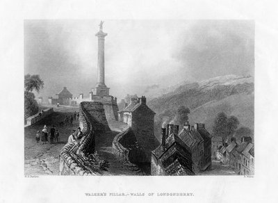 Walkers Pillar，北爱尔兰伦敦德里，1860年 作者 瓦利斯
